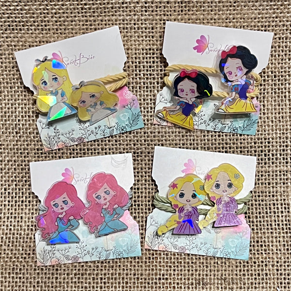 Princesses Pigtail Hair Ties