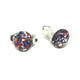 Glitter Button Clip-on Earrings