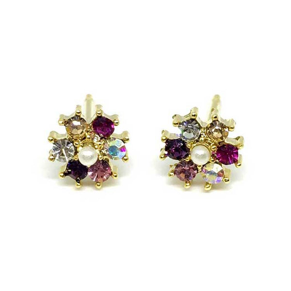 Flower Crystal Earrings