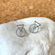 Round & Triangle Stud Earrings