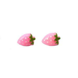 Sweet Strawberry Resin Metal-Free Earrings