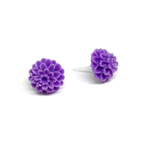 Mum Flower Metal-Free Earrings