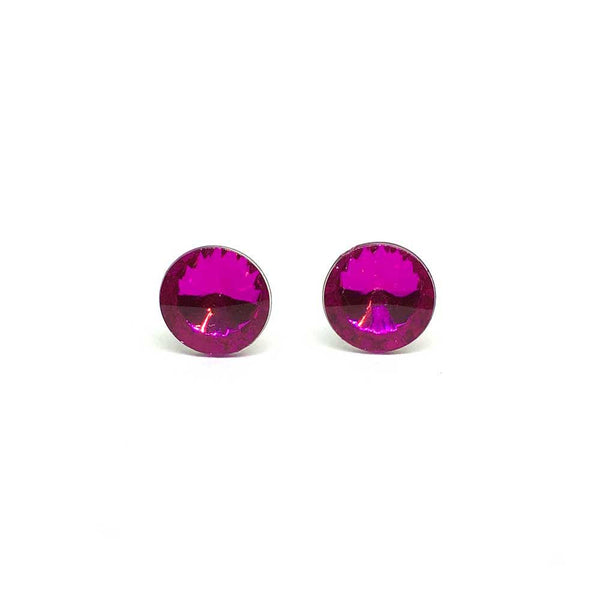 Round Jewel Metal-Free Earrings