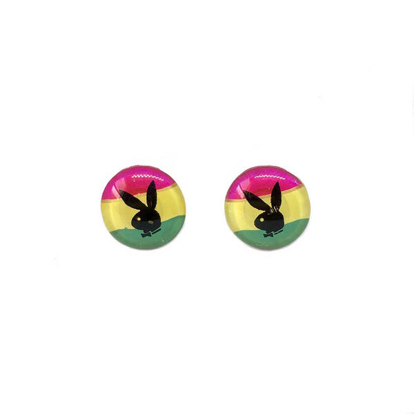 Playboy Button Metal-Free Earrings