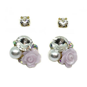 Rose & Crystals Earrings