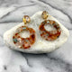 Round Abstract Drop Earrings