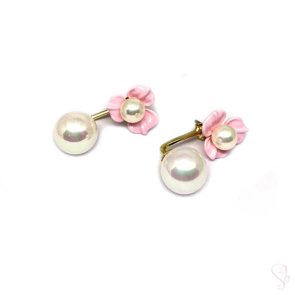 Flower Front-Back Drop Earrings