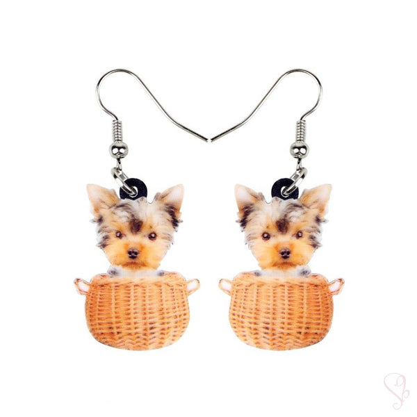 Yorkshire Dog Drop Earrings