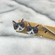 Gray & White Cat Post Earrings