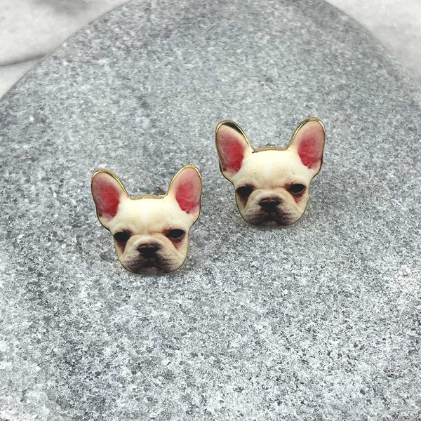 French Bulldog Post Earrings