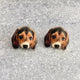 Beagle Puppy Post Earrings