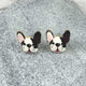 Cute Bulldog Post Earrings