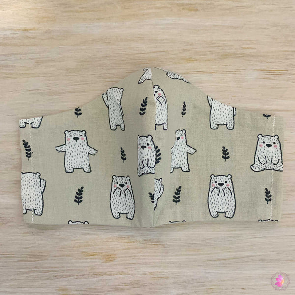 Cute Bear Handmade Fabric Mask