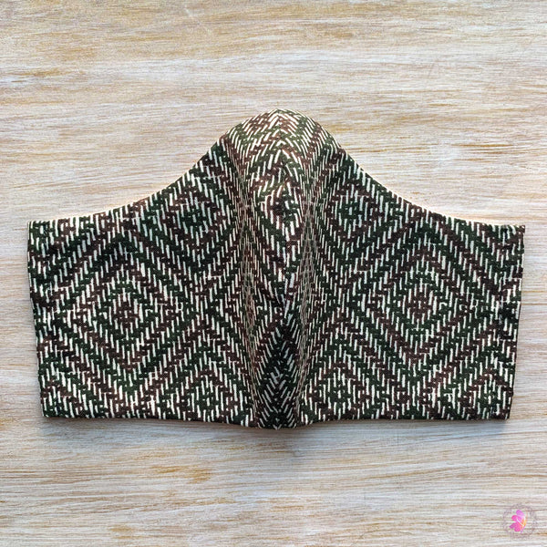 Pinewood Acres Weave Handmade Fabric Mask