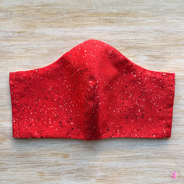 Red Marble Handmade Fabric Mask