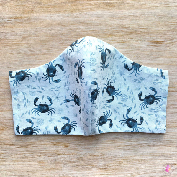 Cute Crabs Handmade Fabric Mask