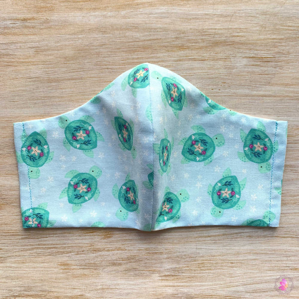 Sea Turtles Handmade Fabric Mask