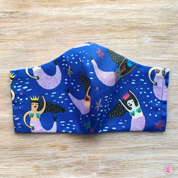 Sea Mermaid Handmade Fabric Mask