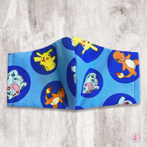 Pokemon Inspired Handmade Fabric Mask
