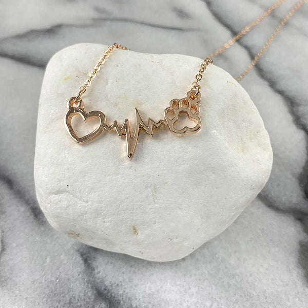 Paw Heartbeat Necklace