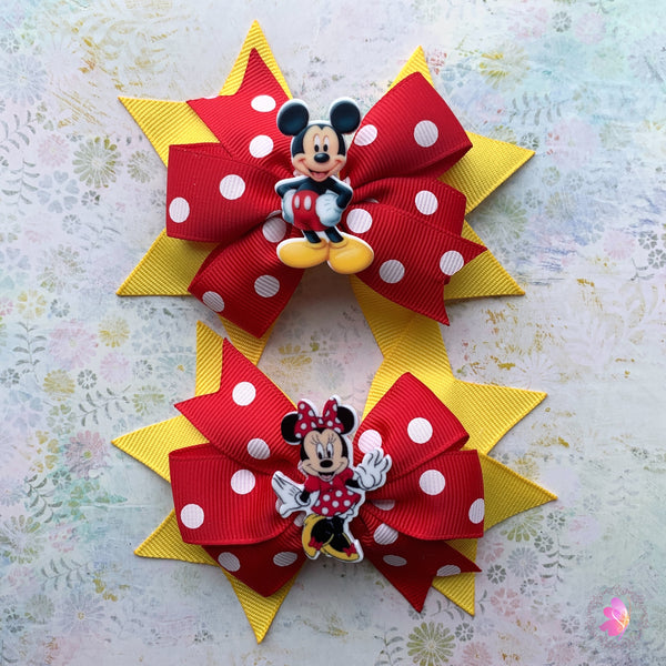 Mr & Ms Mouse Inspired Hair Bow