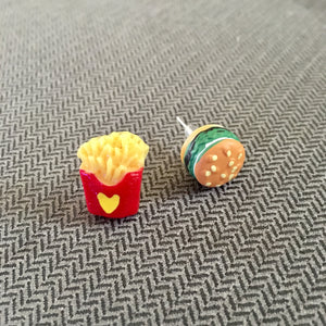 Burgers & Fries Earrings, Jewelry, sweetbiie