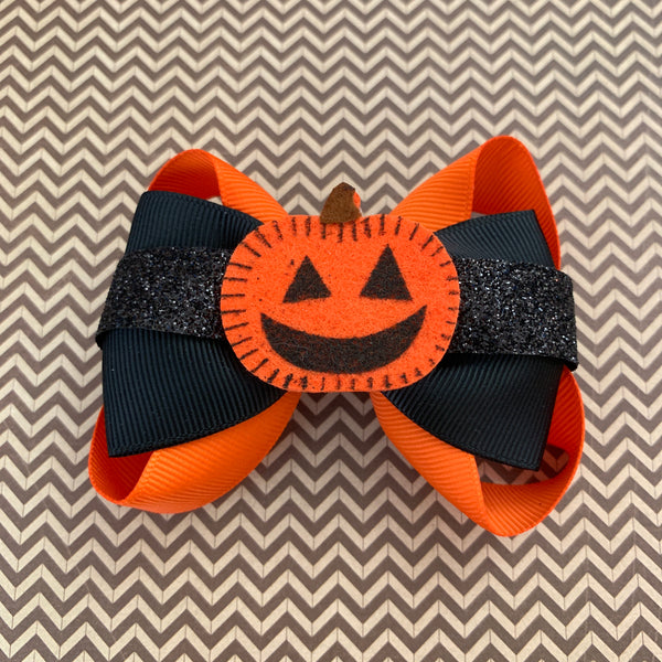 Pumpkin Hair Bow