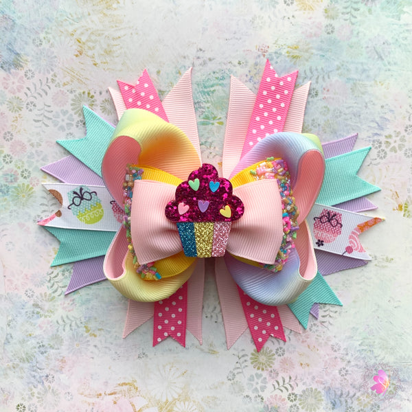 Sweet Cupcake Boutique Hair Bow