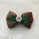 Red & Green Holiday Hair Bow