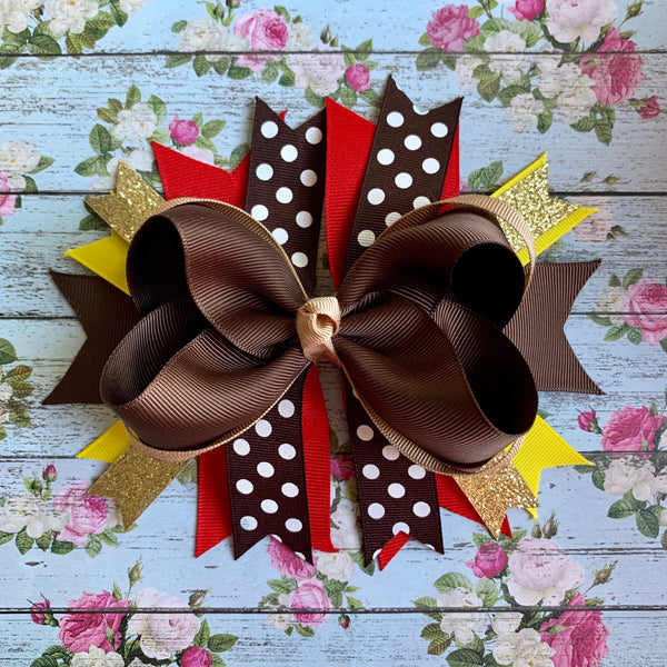 Brown Hair Bow